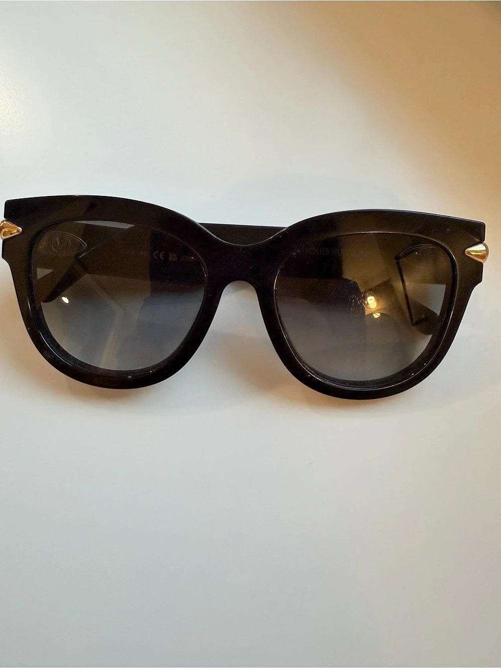 Louis Vuitton Z1198W Black & Gold Sunglasses